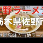 栃木県佐野市のご当地佐野ラーメンの有名５店：関東地方最高峰のご当地ラーメンでありラーメンの街：関東ラーメン Vo.1【旅行 観光 食事】Japan Sano Ramen Noodle