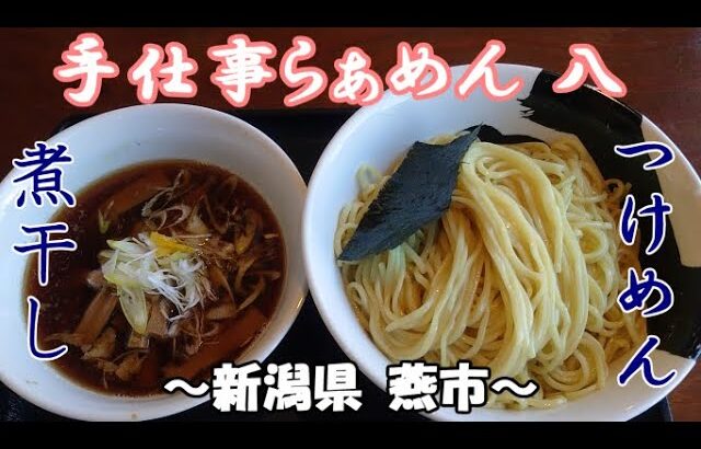 【手仕事らぁめん 八】煮干しつけ麺～新潟県燕市～美味いつけ麺【煮干し 旨辛】【ラーメン】【飯テロ】