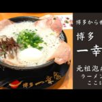 【ご当地グルメ】元祖泡系ラーメン！博多一幸舎のとんこつラーメンを紹介♪