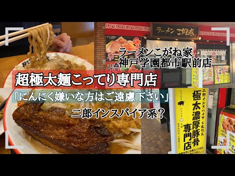 【神戸市西区】超極太こってり専門店/ラーメンこがね家/二郎インスパイア系/学園都市