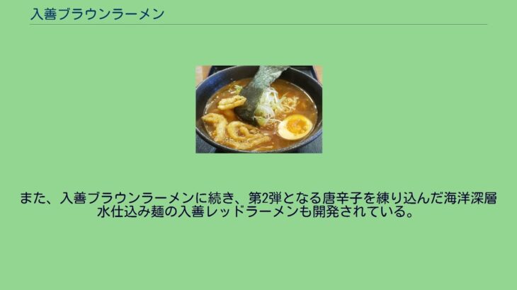 入善ブラウンラーメン