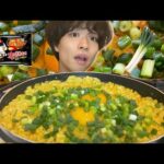 【モッパン】韓国ブルダッグポックンミョンまぜそばを大食いしてみた結果めちゃめちゃ最高でした。