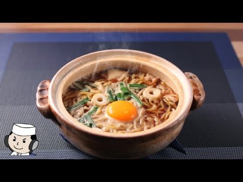 鍋焼きラーメン♪　Nabeyaki Ramen♪