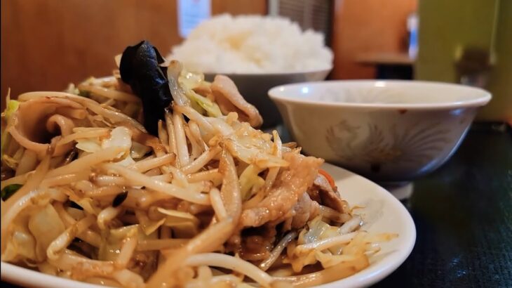 埼玉県 うまい味噌ラーメンと野菜炒め定食をただ食べるだけの動画🍜🍥