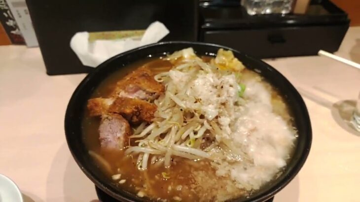 大阪二郎系ラーメン探訪　上本町「喜多方食堂」の喜多方二郎　ラーメン二郎インスパイア