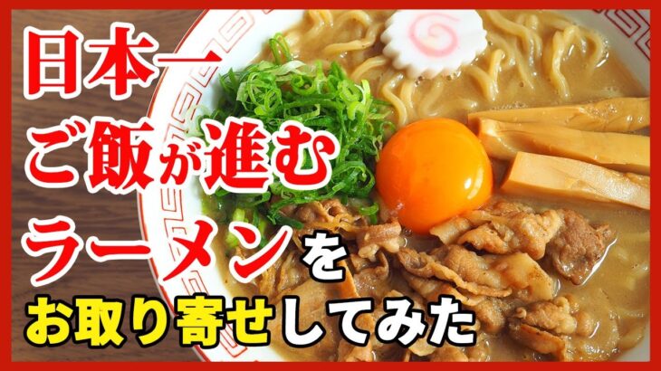 【お取り寄せ】日本一ご飯が進むラーメンを自宅で食べてみた結果【肉玉そば】