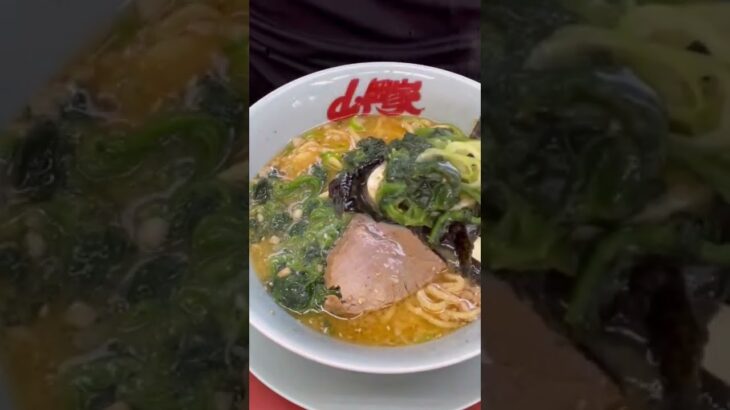 山岡家海苔に味玉包みたいむ特製味噌ラーメン#shorts【一人飯】【飯テロ】【暇つぶし】【ASMR】【ラーメン】