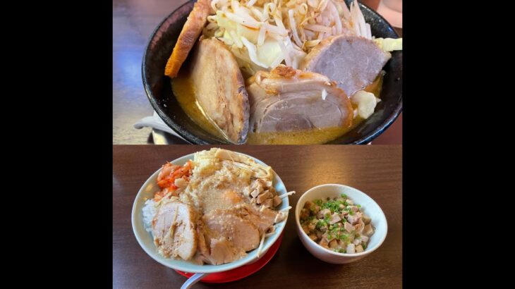 麺屋小十郎　味噌ラーメン肉増しとまぜそば