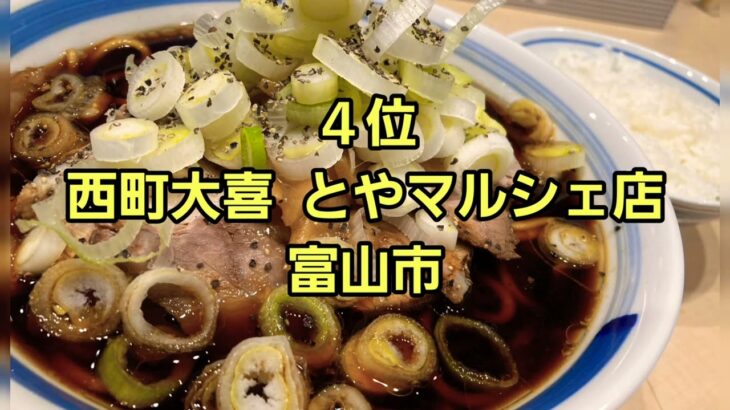 2022 富山県ラーメン店ランキング