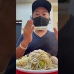 沖縄グルメ。那覇市の二郎系ラーメンの赤ひげラーメンを全増しで食べてきた！　#shorts