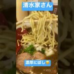 新店！【清水家】濃厚煮干しラーメンを食べたら、刻みしょうがとの相性が抜群だった！　#清水家  #煮干し　#オープン