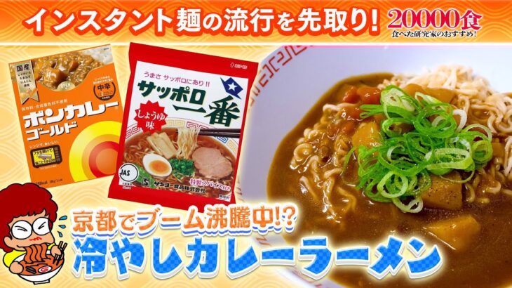 【新ご当地】ボンカレーで簡単にできちゃう！しょうゆ香る！京風 『冷やしカレーラーメン』【大和イチロウ】