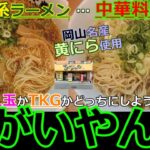 【岡山グルメ】あがいやんせの甘辛ラーメンと黄にらラーメン