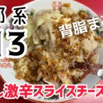 【二郎系513】これはハマる！！汁無し激辛チーズトッピング【岩手ラーメン】