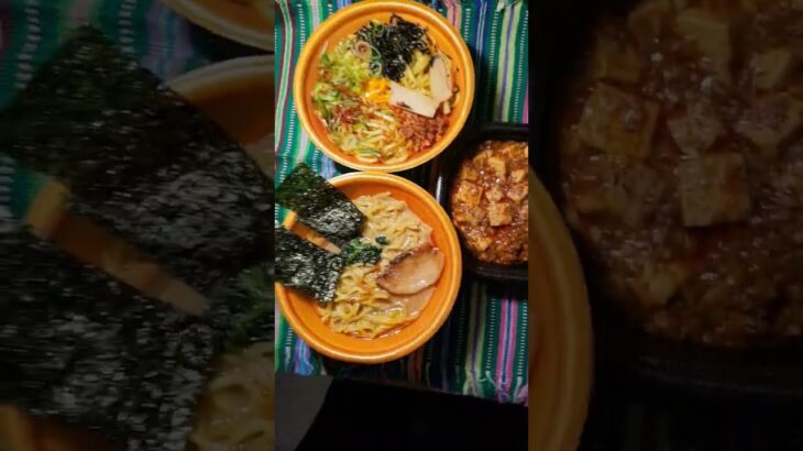 【コンビニ飯】今日は家系ラーメン、台湾風まぜそば、そして麻婆豆腐を食べていきます
