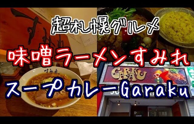 スープカレー王者Garaku（ガラク）至高の味噌ラーメンすみれ 札幌二大ご当地グルメを食べる　超札幌グルメ旅　俺のB級グルメ放浪記＃34