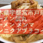 宇都宮市戸祭町「ラーメ武丸」爆っとゴチ ラーメンメンマ ニンニク アブラ コイメ