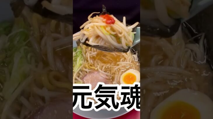 山岡家海苔に味玉包みたいむ醤油もやしラーメン#shorts【一人飯】【飯テロ】【暇つぶし】【ASMR】【ラーメン】