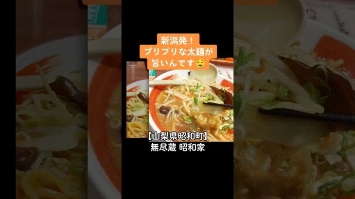 【新潟濃厚味噌ラーメン】山梨県昭和町 無尽蔵昭和家