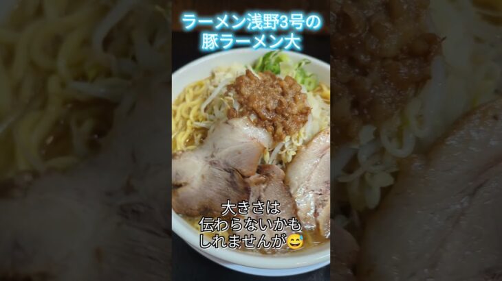 ラーメン浅野3号の豚ラーメン大#ラーメン #二郎系 #大分