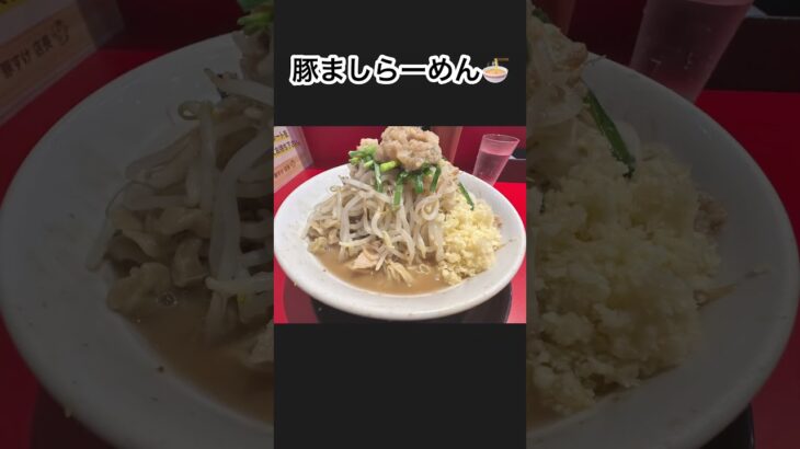 山形ラーメン🍜ショート動画　5月3日にオープンした新店　らーめん豚すけ　豚ましらーめん🍜