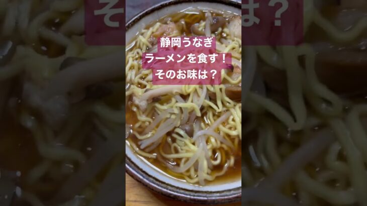 【お土産紹介】静岡うなぎラーメンしょうゆ味を食す！　鰻の味はするのか？【ご当地ラーメン】