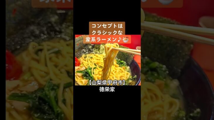 【県内に新たな家系ラーメン】山梨県甲府市 横浜ラーメン徳栄家