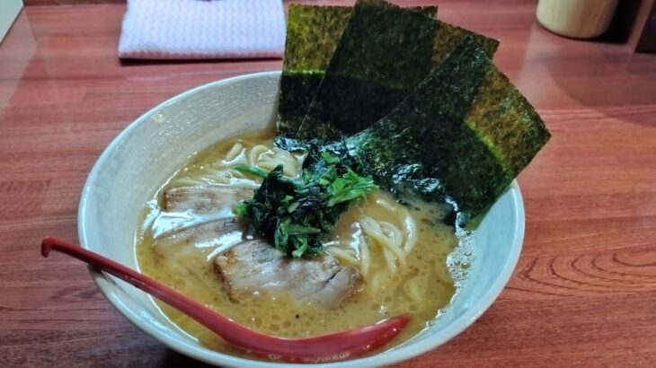 ひたちなか市　石焼拉麺　ぶし　豚骨醤油ラーメン　食べてきました　新店舗シリーズ　家系　つけ麺