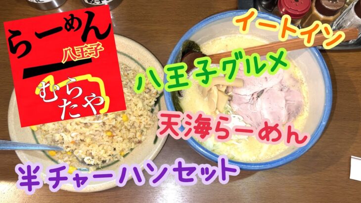 らーめんむらたや 天海らーめん半チャーハンセット ご当地味噌 デカ盛 八王子グルメ イートイン らーめん俳優 安野アデン秀之 ラーメンマニア アンバサダー