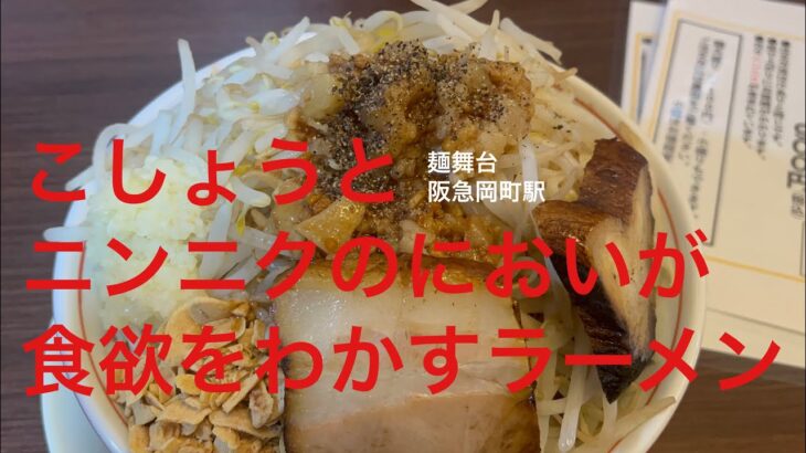 こしょうとニンニクのにおいが食欲をわかす二郎系ラーメン