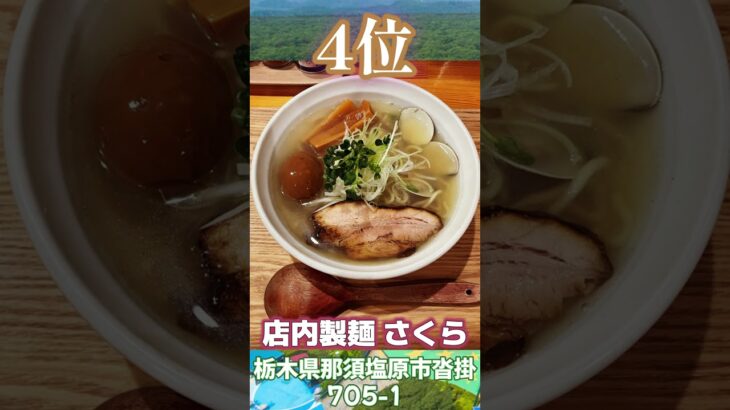 ラーメンデータベース 栃木県那須塩原市　TOP5   #那須塩原市 #ラーメン