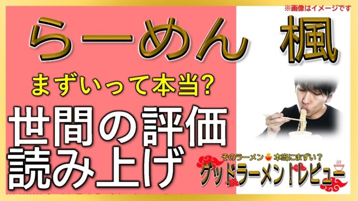 【読み上げ】らーめん 楓 事実まずい？旨い？吟選口コミ徹底究明10選