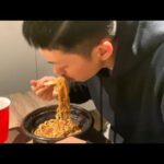 深夜に二郎系ラーメンとハイボールをキメる動画【ASMR】【飯テロ】