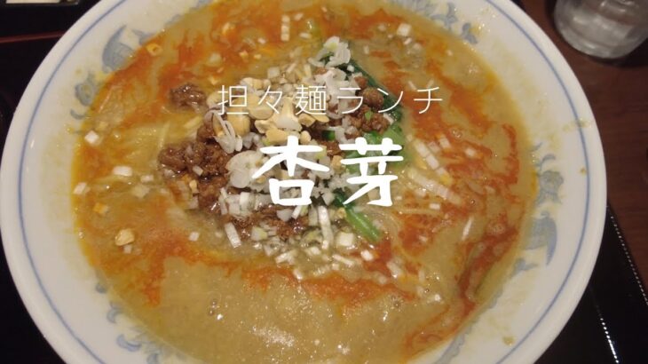 【広島ラーメン】新店訪問、西広島駅（己斐）近くに出来た中華料理　杏芽のちょっと贅沢な担々麺定食