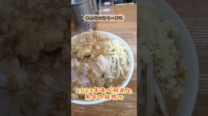 【ラメ好き♡まかない⑳】2023年の食べ収め🍜はやっぱりラーメンが好きです🫶🏻 #二郎系ラーメン