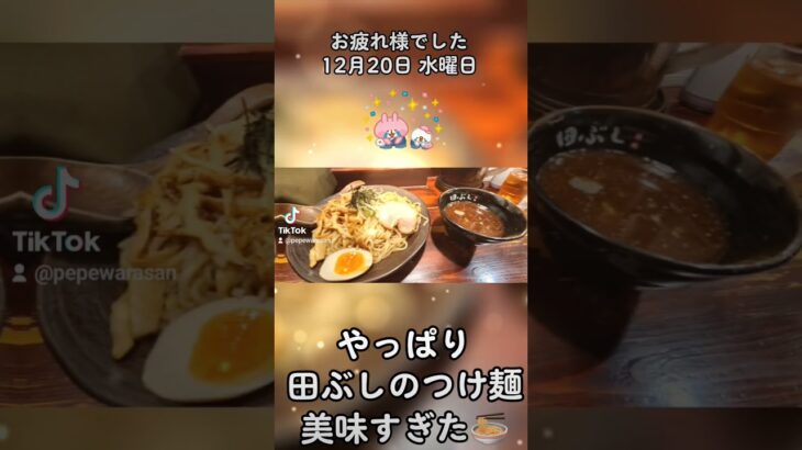 田ぶしのつけ麺美味すぎた🍜