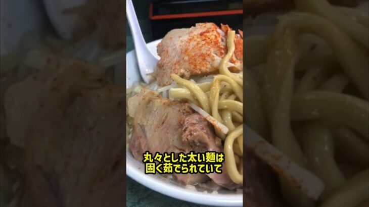 新宿で食べられる二郎は想像を超えるゴリゴリ麺！※学割あり！【ラーメン二郎小滝橋通り店】#ラーメン #二郎系 #shorts #ハイテンポ