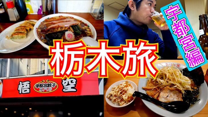 【栃木県/宇都宮市】餃子もラーメンも旨いものづくしの一人旅。【ご当地グルメ旅】