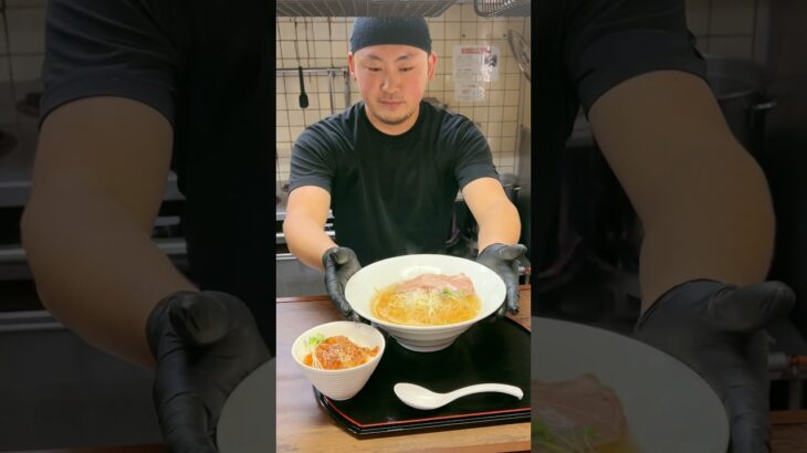 【新店】ホタテ香る絶品鯛出汁ラーメン！鯛の漬け丼セット🍜✨