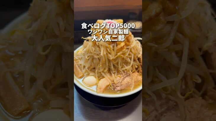 食べログTOP5000！中毒性やばい最強ガッツリ二郎系　板橋　自家製麺No11