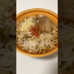 【飯テロ】二郎系ラーメン歴史を刻めがファミリーマートにあったので食べてみた！【コンビニ飯】 #Shorts