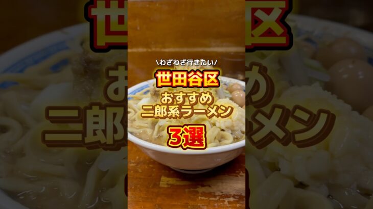 世田谷区でおすすめの二郎系ラーメン3選