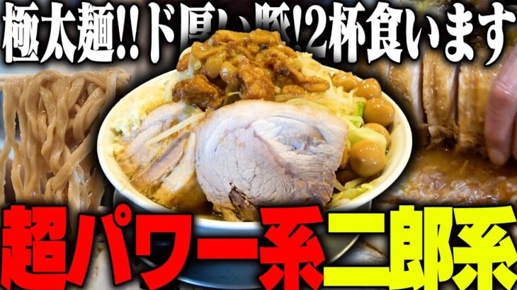 【二郎系】超絶極厚豚がヤバすぎる。ノックアウトです。ラーメン二郎大好き店主が作るガチ二郎系に完敗しました‥。をすする　麺屋 櫻弐　SUSURU TV.第3290回