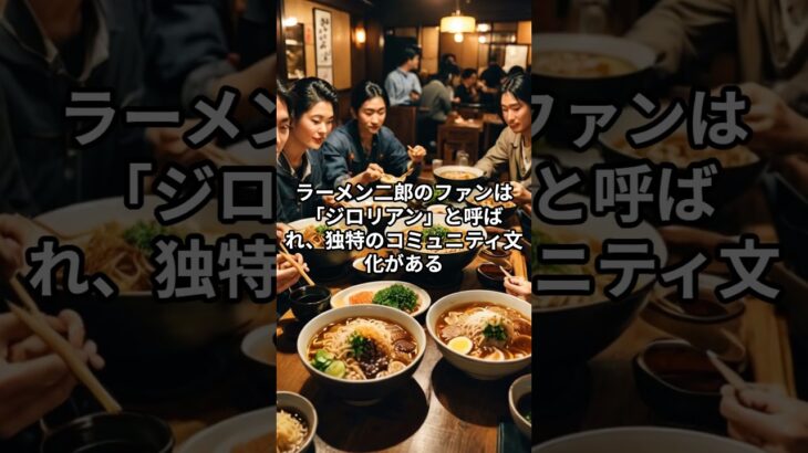 二郎系ラーメンに関する面白い雑学 #shorts  ＃雑学