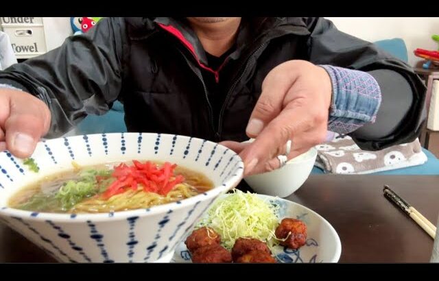 【昼飯】サッポロラーメンをからあげクン？でキメる　家系ラーメンを食べたい40代氷河期世代